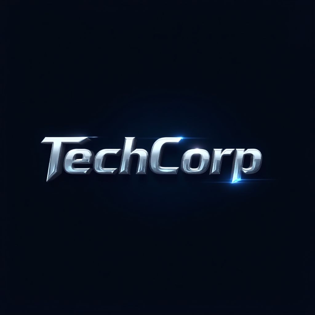 Logo de cliente ficticio TechCorp